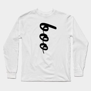 boo vertical letter typography Long Sleeve T-Shirt